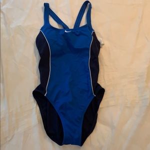 Blue and Black Nike One Piece